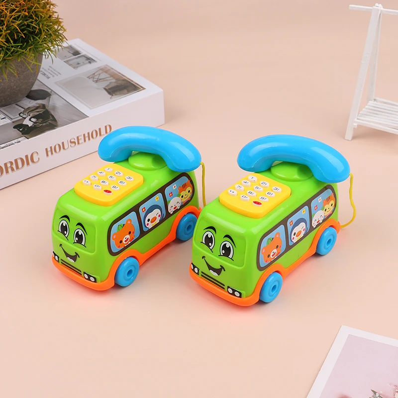 Baby Spielzeug Musik Cartoon Bus Telefon Pädagogisches Entwicklungs Kinder Spielzeug Geschenk Kinder Frühes Lernen Übung Baby Kinder Spiel