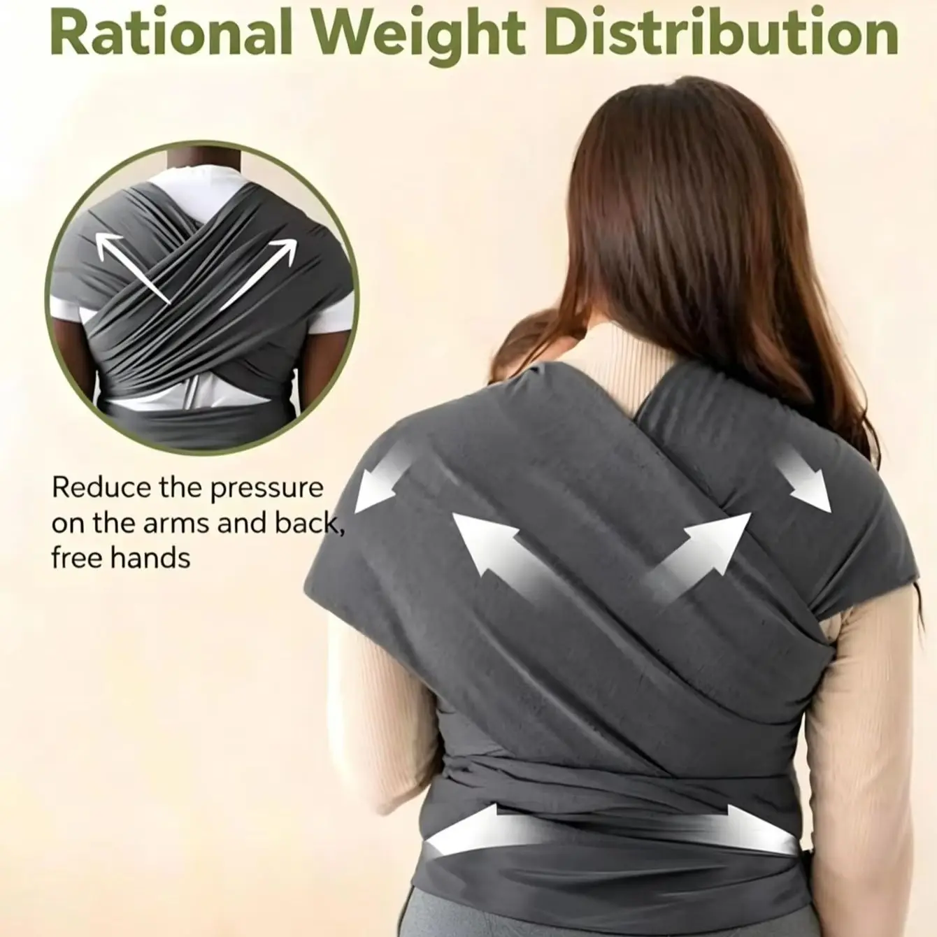 Breathable Ergonomic Baby Wrap Carrier Portable Infant Slings Baby Wrap Baby Carrier Baby Wrap Strap Baby Wrap Carrier