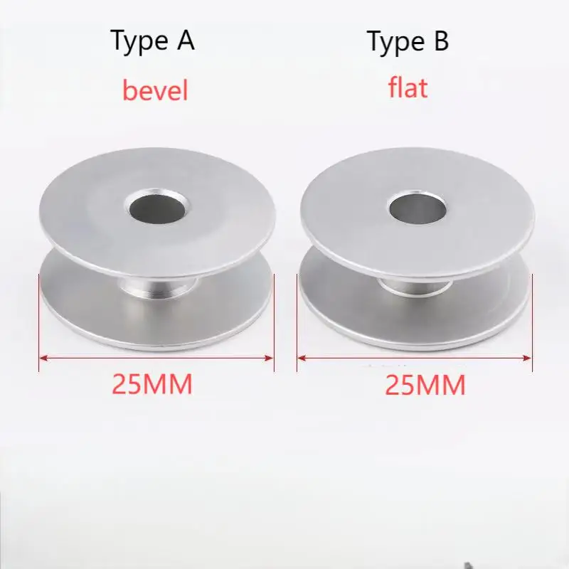 

10 PCS Diameter 25mm Aluminum Bobbins Large Bobbin Fit Synchronous Sewing Machines 239729A For 6-5 Sewing Machine Parts