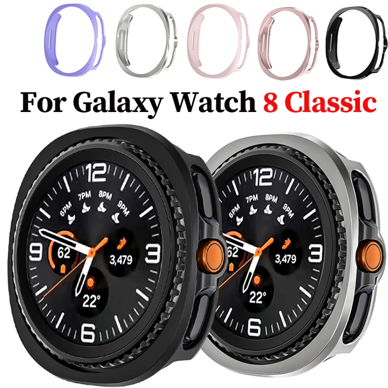 

Ультратонкий защитный чехол для Samsung Galaxy Watch 8, классический мягкий ПК, полый чехол для часов, защитный бампер, аксессуары