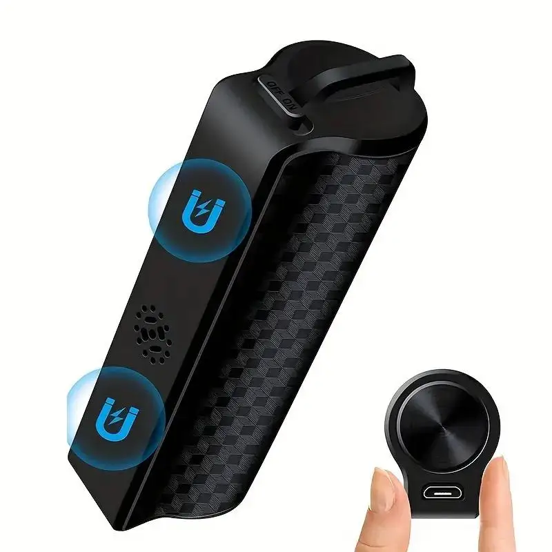 64GB Magnetic Voice Recorder with AI Noise Reduction, 2500mAh High Capacity Battery Supports 25 Days Long Standby, Voice Activated Auto Record, Digital Audio Playback, Portable Smart Recorder for Business Meetings, Interviews & Classroom Lectures
