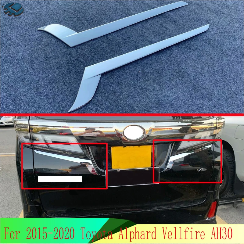 

Для 2015-2020 Toyota Alphard Vellfire AH30 ABS хромированный задний фонарь, полоса лампы, накладка, наружное украшение, ремонт