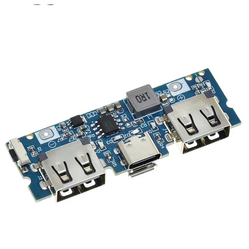 1/5/10PCS Micro/Type-C USB 5V 2.4A Dual USB 18650 Boost Battery Charger Board Mobile Power Bank Accessories For Phone DIY