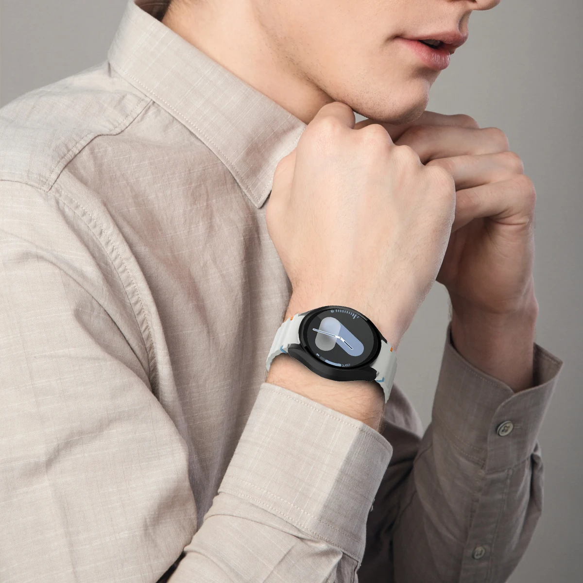 Silicone Strap for Samsung Watch 7 6 5 4 40mm 44mm 5Pro 45mm Band With Case Screen Protector Bumper cover for Wrist Accessories