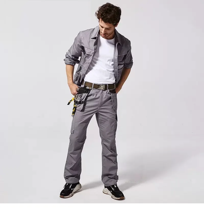 Summer Work Clothing Workwear Clothes For Men Workmen Coveralls Uniform Car Workshop Multi Pockets Workshop Mechanics work Suits