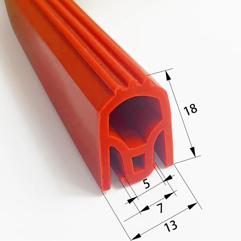 7001 Uncut Silicone Door Seal Strip By The Meter High Temperature Resistant Commercial Oven Steamer Gasket Replacement Parts
