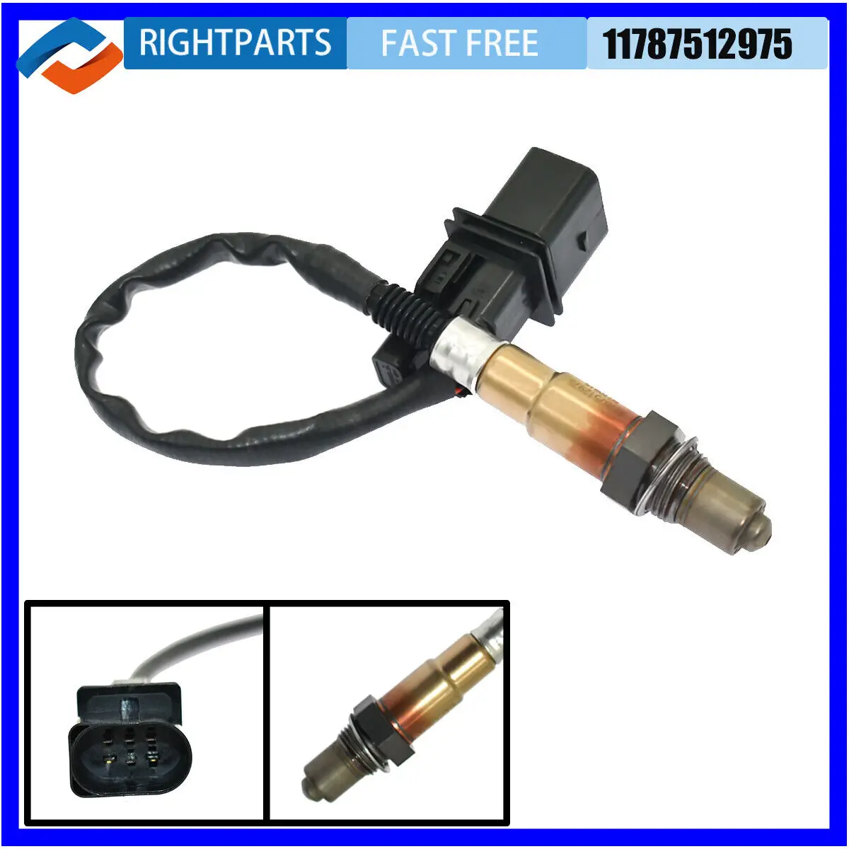 

RIGHTPARTS 11787512975 0258007142 Lambda Oxygen Sensor For BMW 3 Series E46 X3 E83 Z4 E85 For BMW Car Sensor Auto Accessories