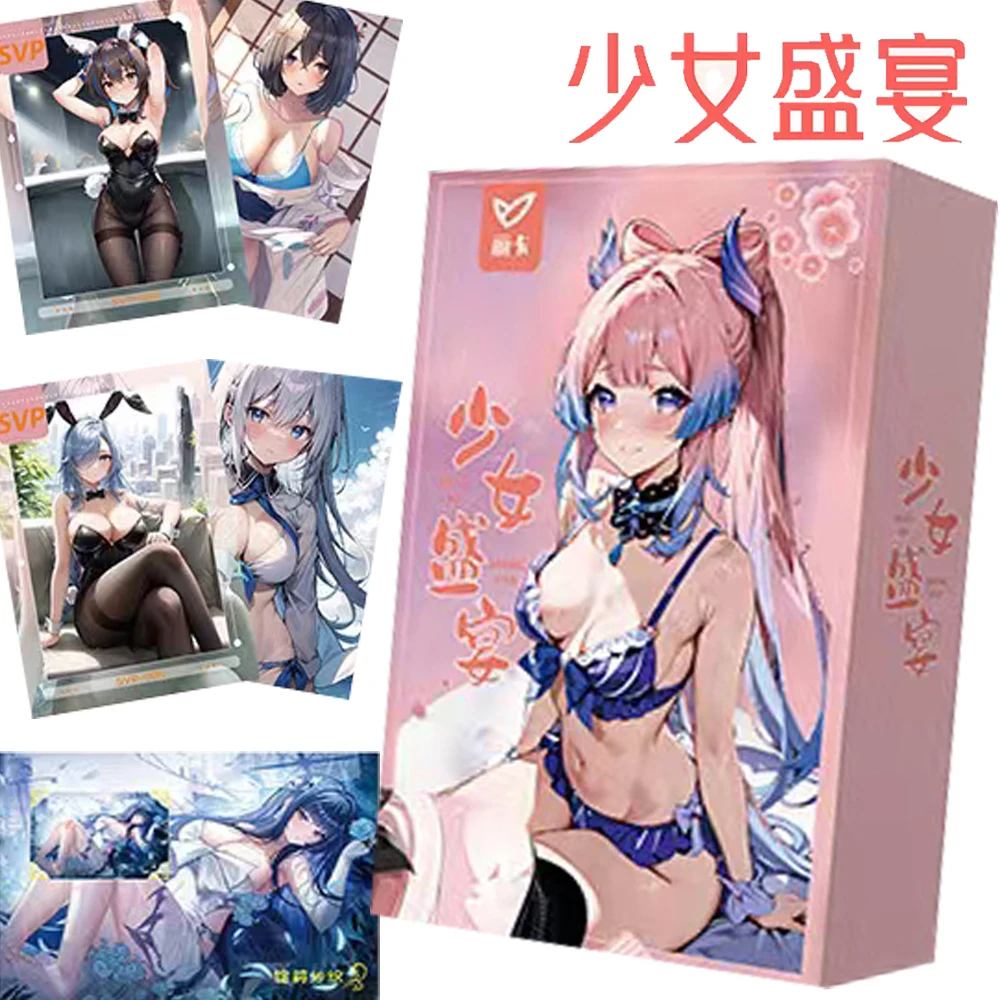 

Girl's Feast Goddess Story Cards Collection Anime Game Beauty Yae Miko Yuuki Asuna Temptation Drip Glue Card Kids Hobbies Gifts