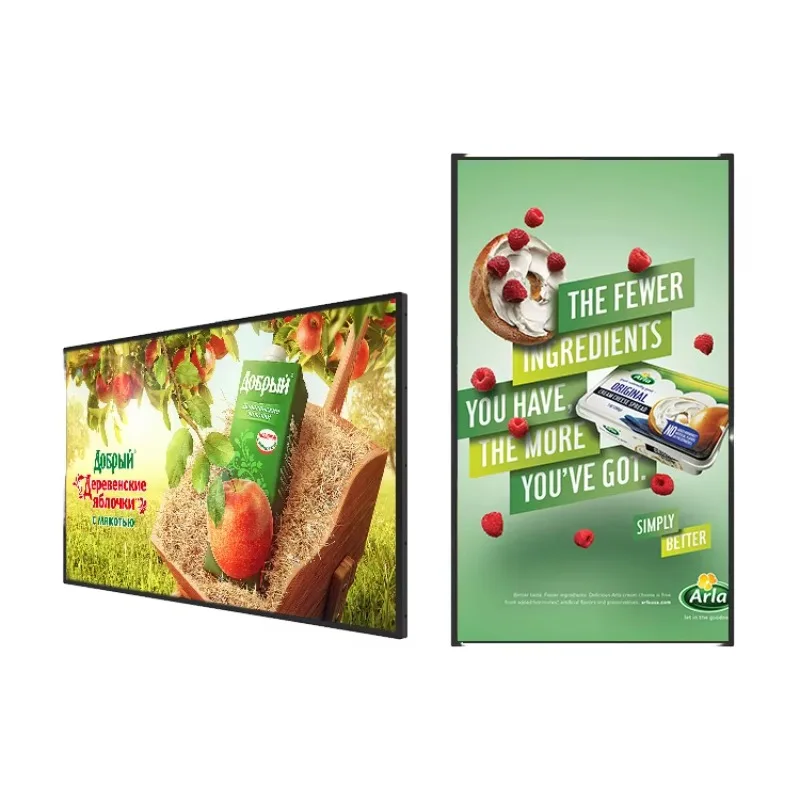 

55 Inch Indoor Android 11 Wall-mounted LCD HD Digital Signage Display 350cdm2 Brightness 3000:1 Contrast Infrared Touch