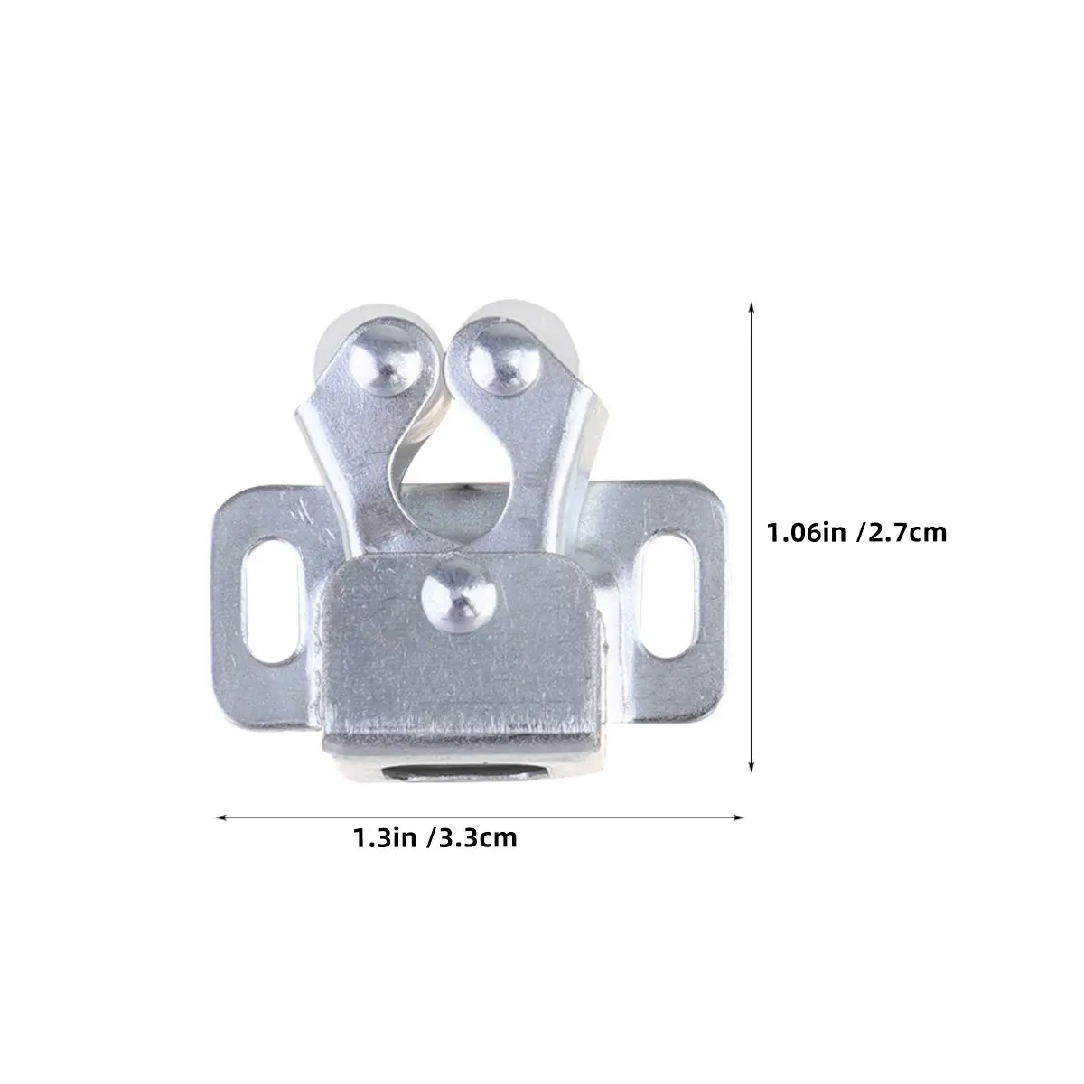 20Pcs Door Catch for Cabinets Doors White Heavy Duty Ball Catch Toggle Clip Rust Resistant Smooth Push Open Close Kitchen