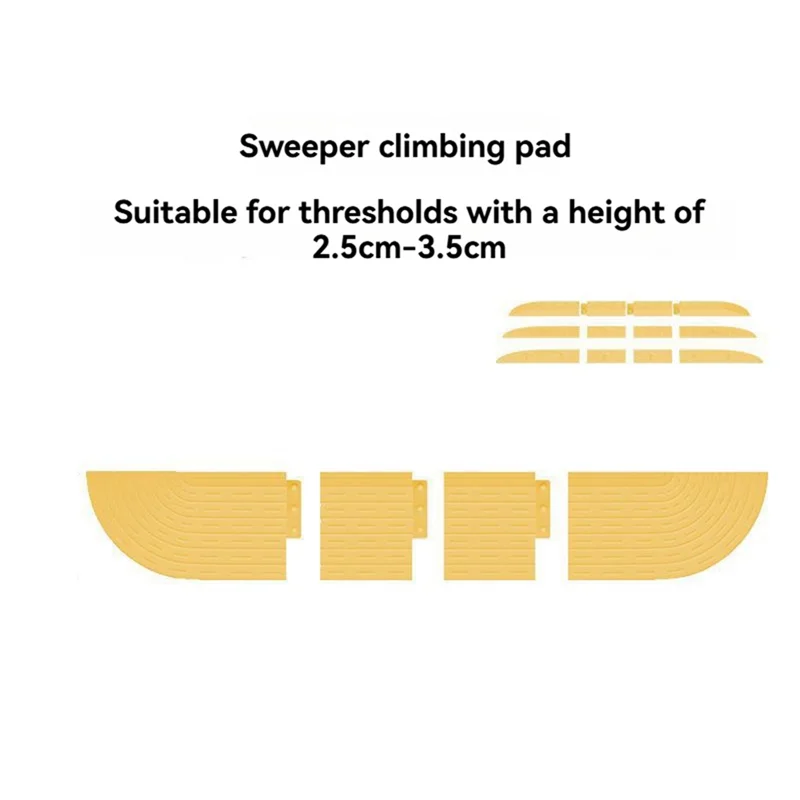 Tiras de umbral A88X, rampa de aspiradora para sillas de ruedas, accesorios, piezas de aspiradora, color blanco