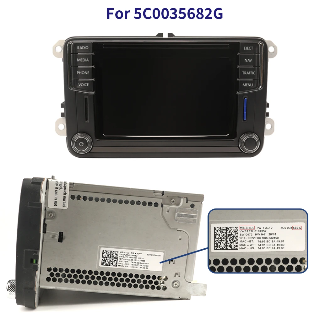 Wholesale 6.5 inch Touch Screen for VW MIB STD2 TDO-WVGA0633F00045 WVGA0633F00039/36 682 200 680 Series Car Multimedia Player