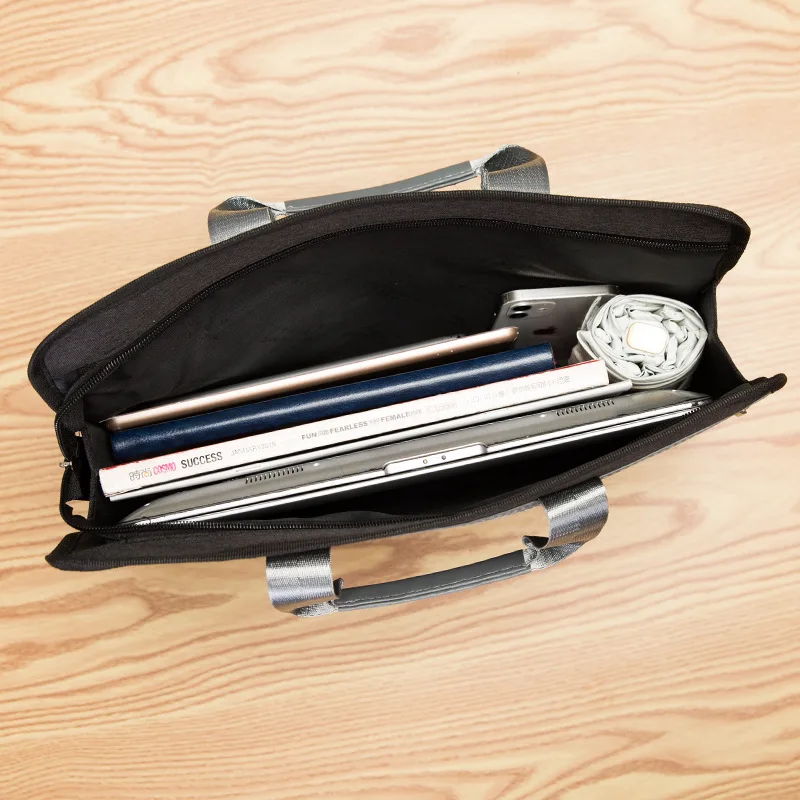 เอกสารกระเป๋าสําหรับชายธุรกิจ Oxford อย่างเป็นทางการ Conference วัสดุกระเป๋าหนังผู้หญิงกระเป๋าแล็ปท็อป Bolso Marca Lujo Sac