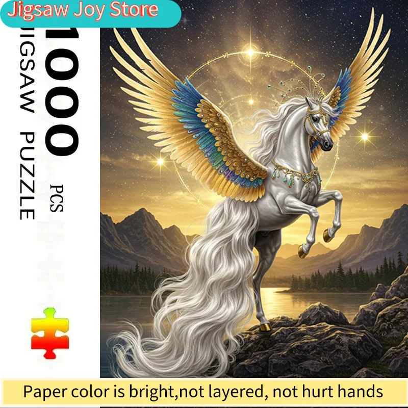 

Пазл для взрослых, размером 70,0x50,01 см, с изображением величественного белого коня, идеально подходит для творческих развлечений с семьей и друзьями.