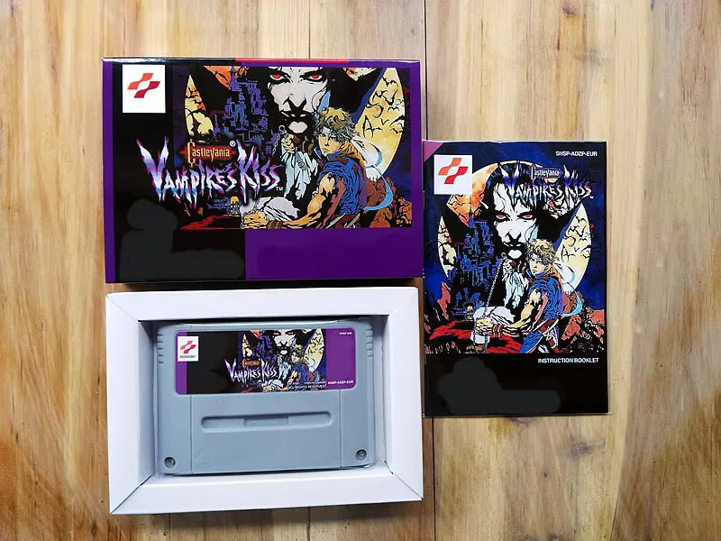 16Bit Games ** Castlevania Vampire's Kiss ( EUR PAL Version!! Box+Manual+Cartridge!! )