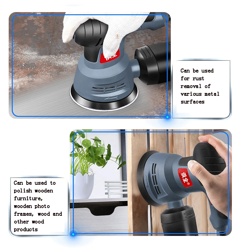 MINI woodworking electric sandpaper machine sanding machine sanding paint putty furniture wall polishing machine