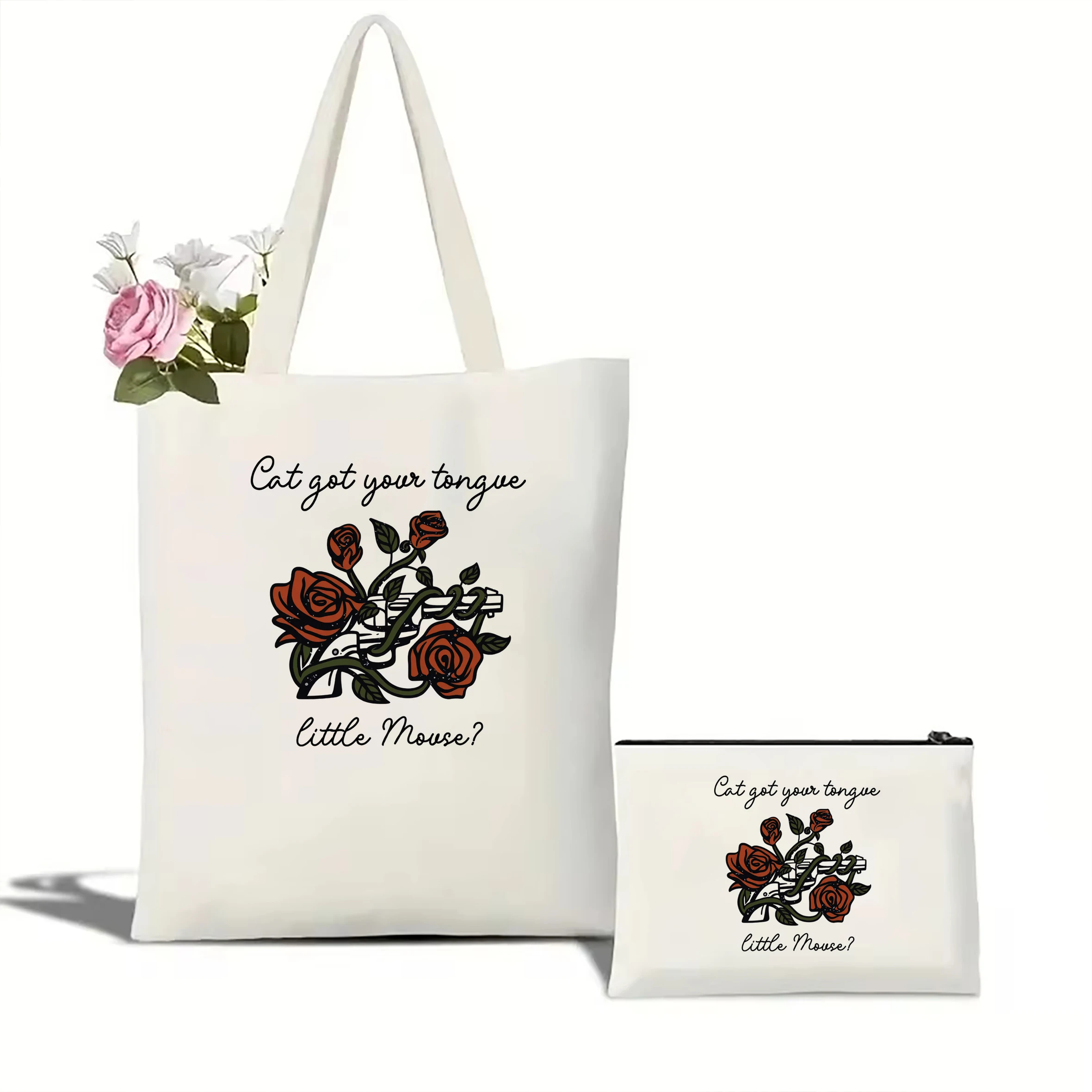 Haunting Adeline Canvas Tote Zade and Adeline Little Mouse Dark Romance Merch HD Carlton Smut Reader Bookstagram Cat and Mouse