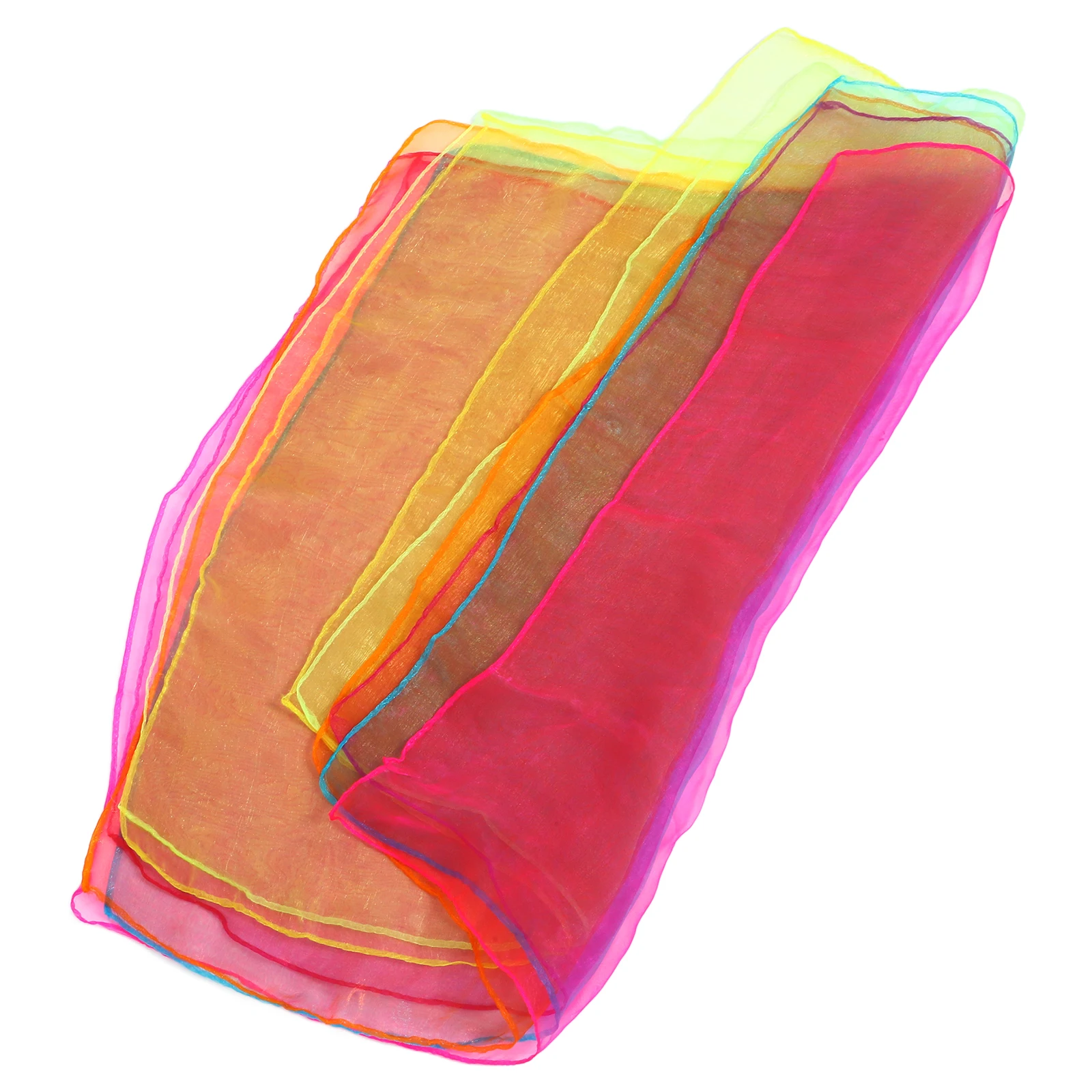 

12pcs Dance Scarves Kids Multicolor Scarves For Kids Nylon Juggling Accessories Multicolor Square Show Movement
