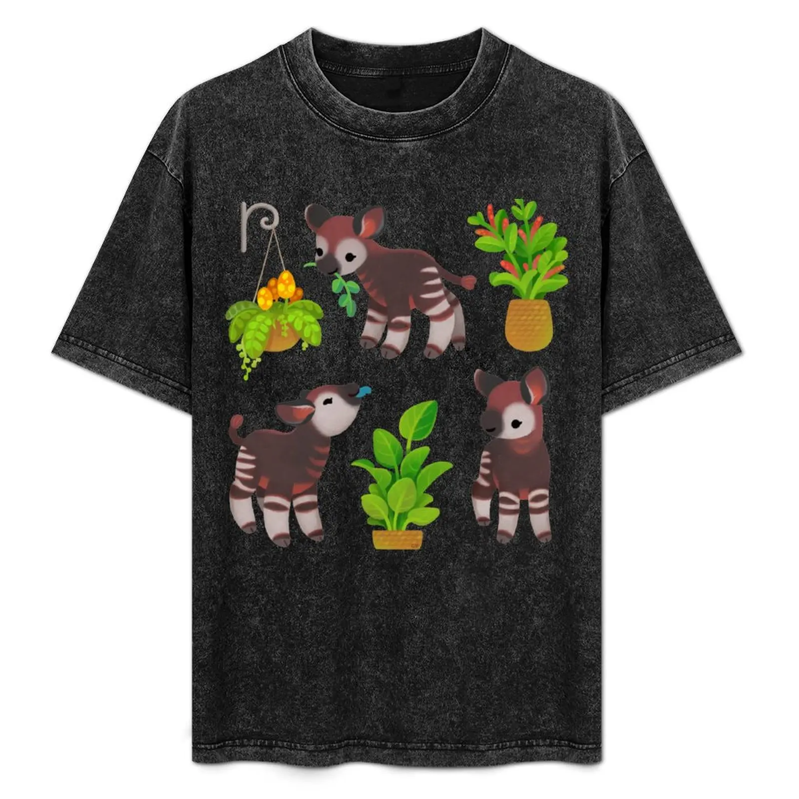 Okapi T-Shirt sublime basketball graphic tees designer shirts plus size men clothing