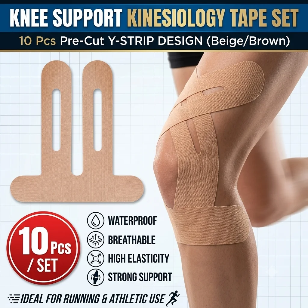 Finger Tape Athletic - Elastik Kinesiyoloji Bandı Diz Desteği için