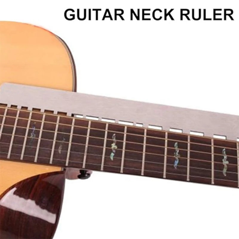 Guitar Bass Neck Notched Straight Edge Fret Rocker String Action Ruler Luthier Tool Set Durable Easy Install Easy To Use