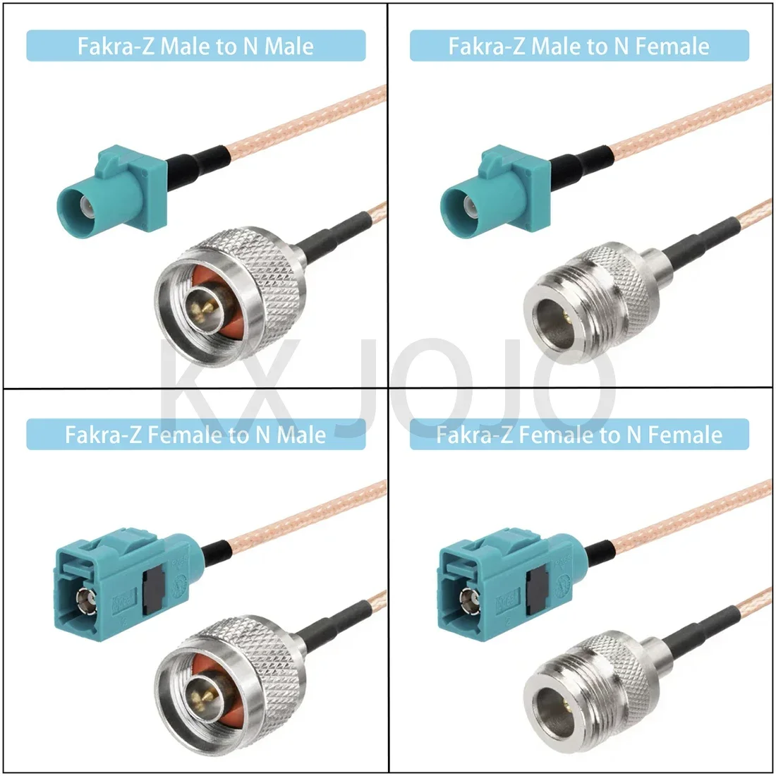 

Fakra-Z to N Male/Female RG316 RF Radio Frequency Coaxial Cable Extension of Antenna 10/15/20/30/50cm