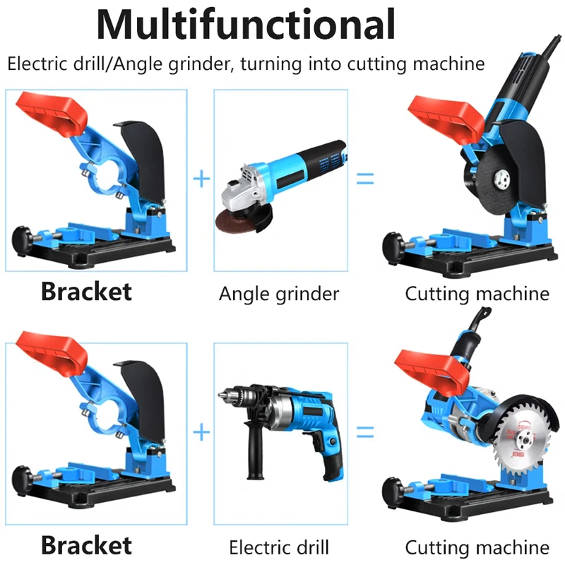 Portable Universal Bracket Electric Drill Angle Grinder Dual Use Bracket Fixed Polishing Machine Conversion Cutting Machine