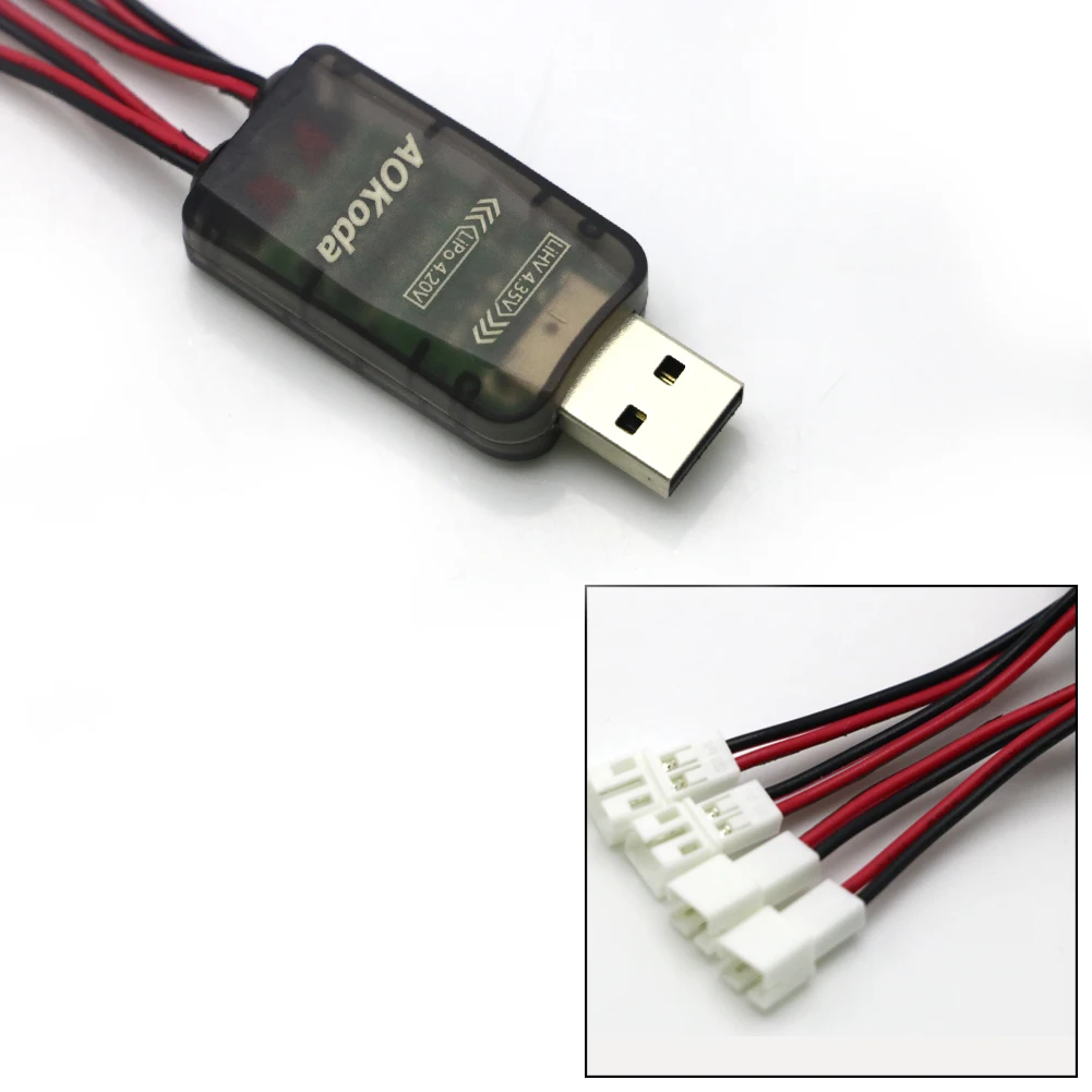 carregador-de-bateria-micro-usb-aokoda-cx405-4ch-para-bateria-lipo-lihv-1s