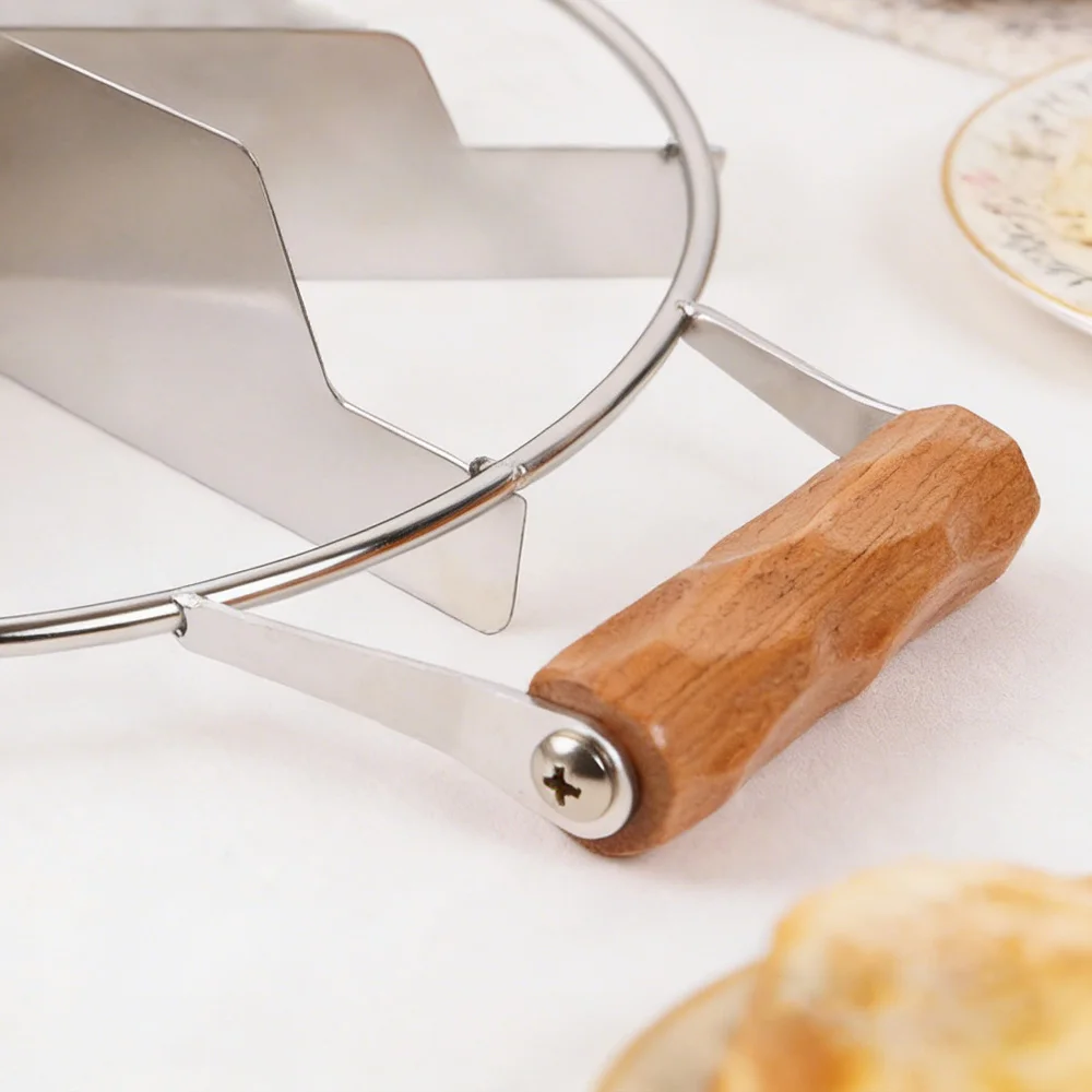 Professional Cake Slicer Divider - Rustproof Stainless Steel Frame, Even Portioning for 6-10 Inch Cakes, Pies and Bread