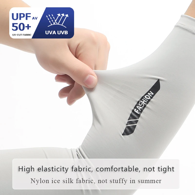 Arm Sleeves For Men Sports Cycling Breathable Arm Elbow Cover UV Sun Protection Outdoor Sunscreen Cooling Fishing Sleeves