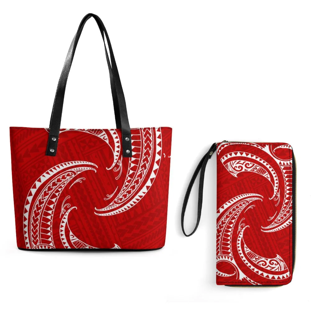 

Roomy Womens Tote Travel Bag Polynesian Print Custom Casual Chic Design Premium Quality Lightweight Handle