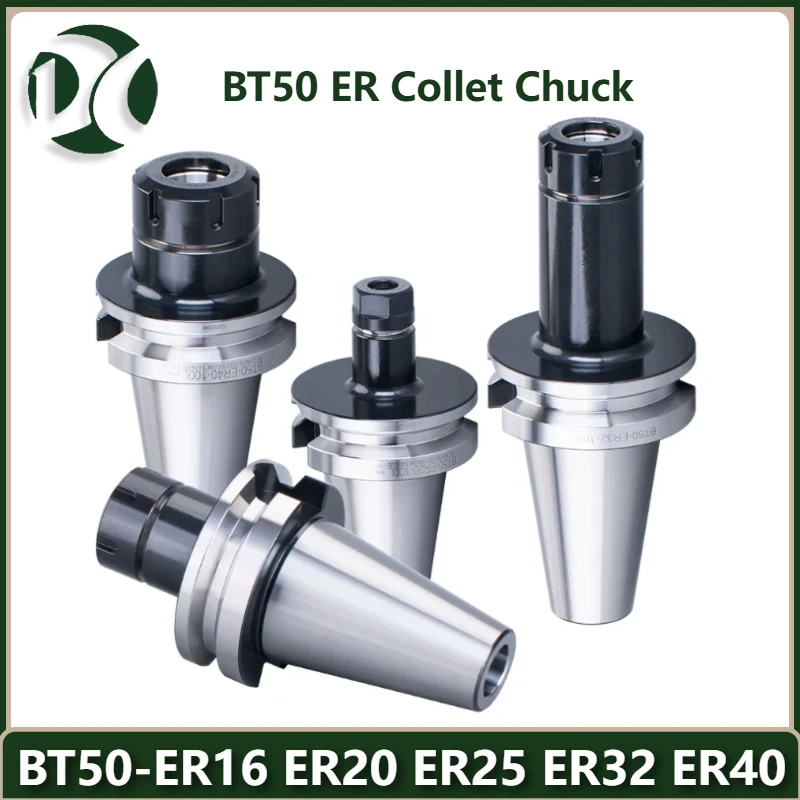 BT50 ER16 ER20 ER32 ER40 Collet Chuck Tool Holder 100mm 150mm CNC Milling Spring Collet for Machining Center