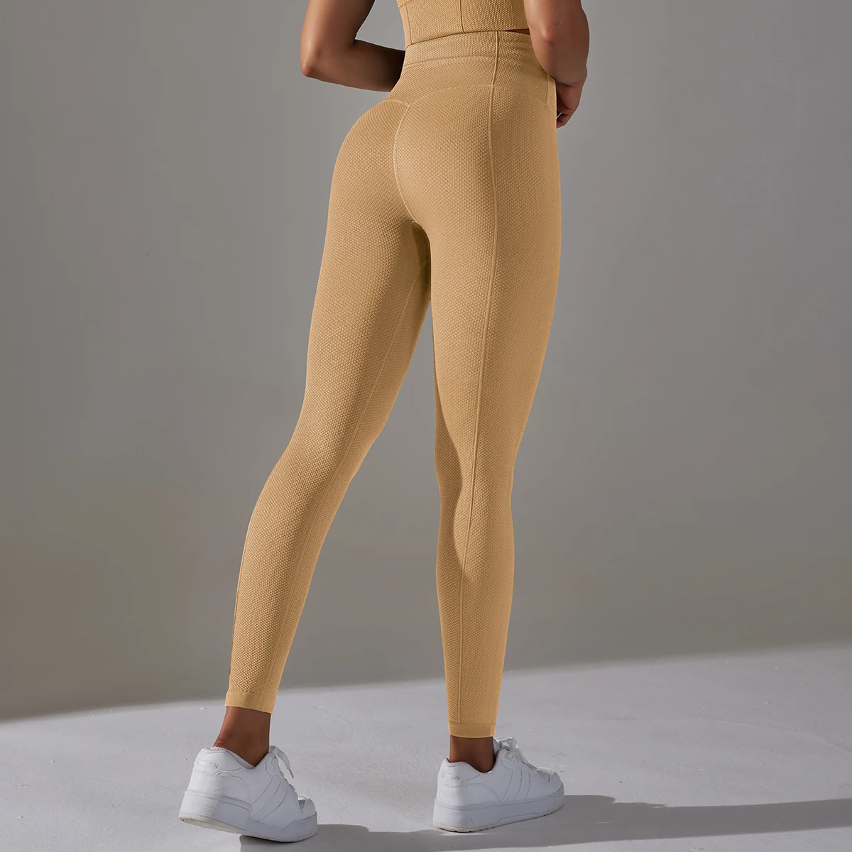1PC High Waist Solid Color Fitness Sports Yoga Pants Quick-Dry Peach Buttocks High Stretch Gym Sport Leggings For Women