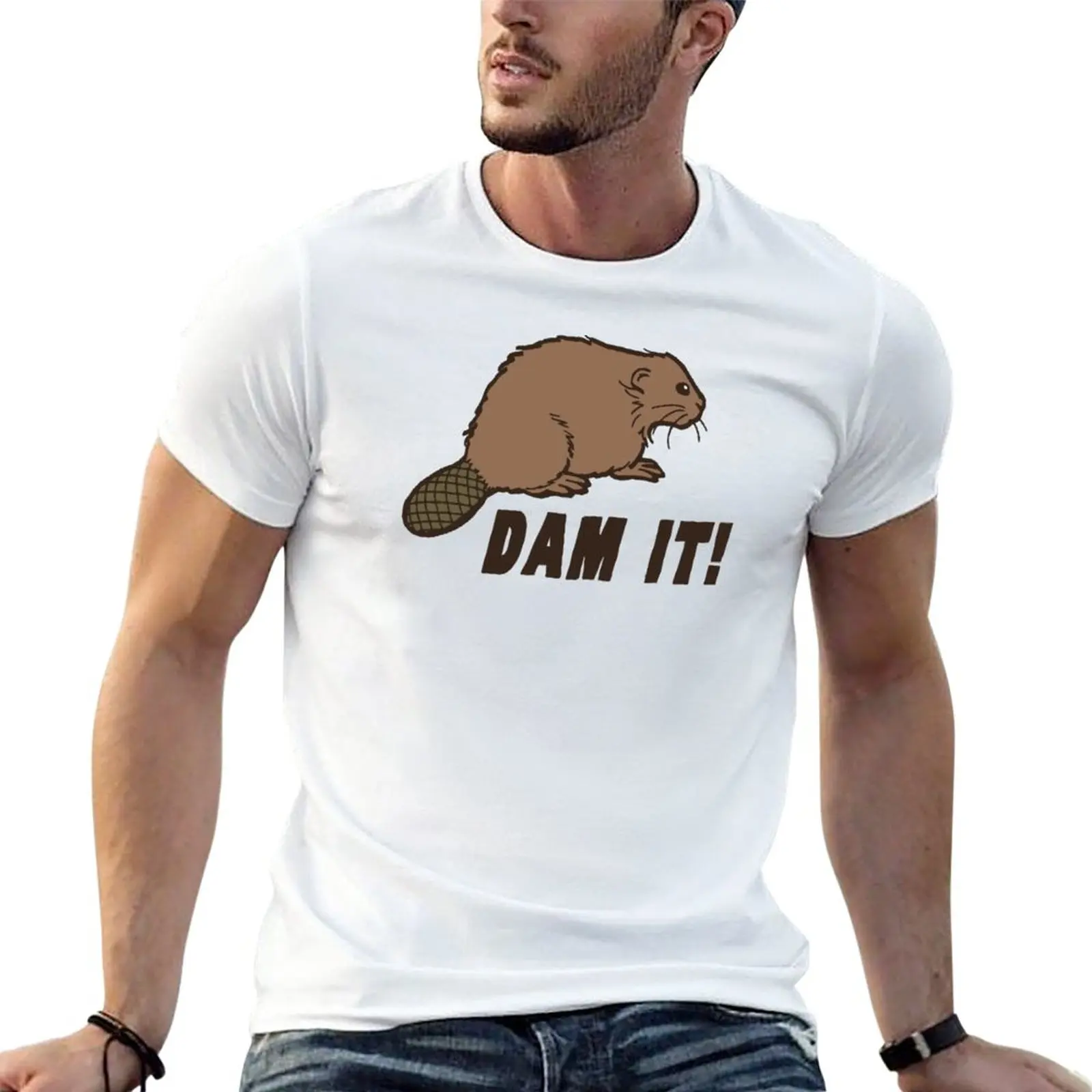 Dammed Beaver T-Shirt graphics t shirt vintage t shirt workout shirts for men