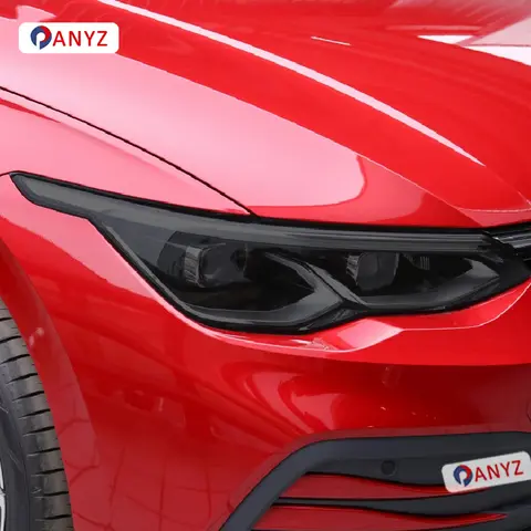 For Volkswagen VW Golf 8 MK8 R Line GTI 2020 2021 TPU Blackened Headlight Taillight Foglight Protective Film Headlight Tail Lamp
