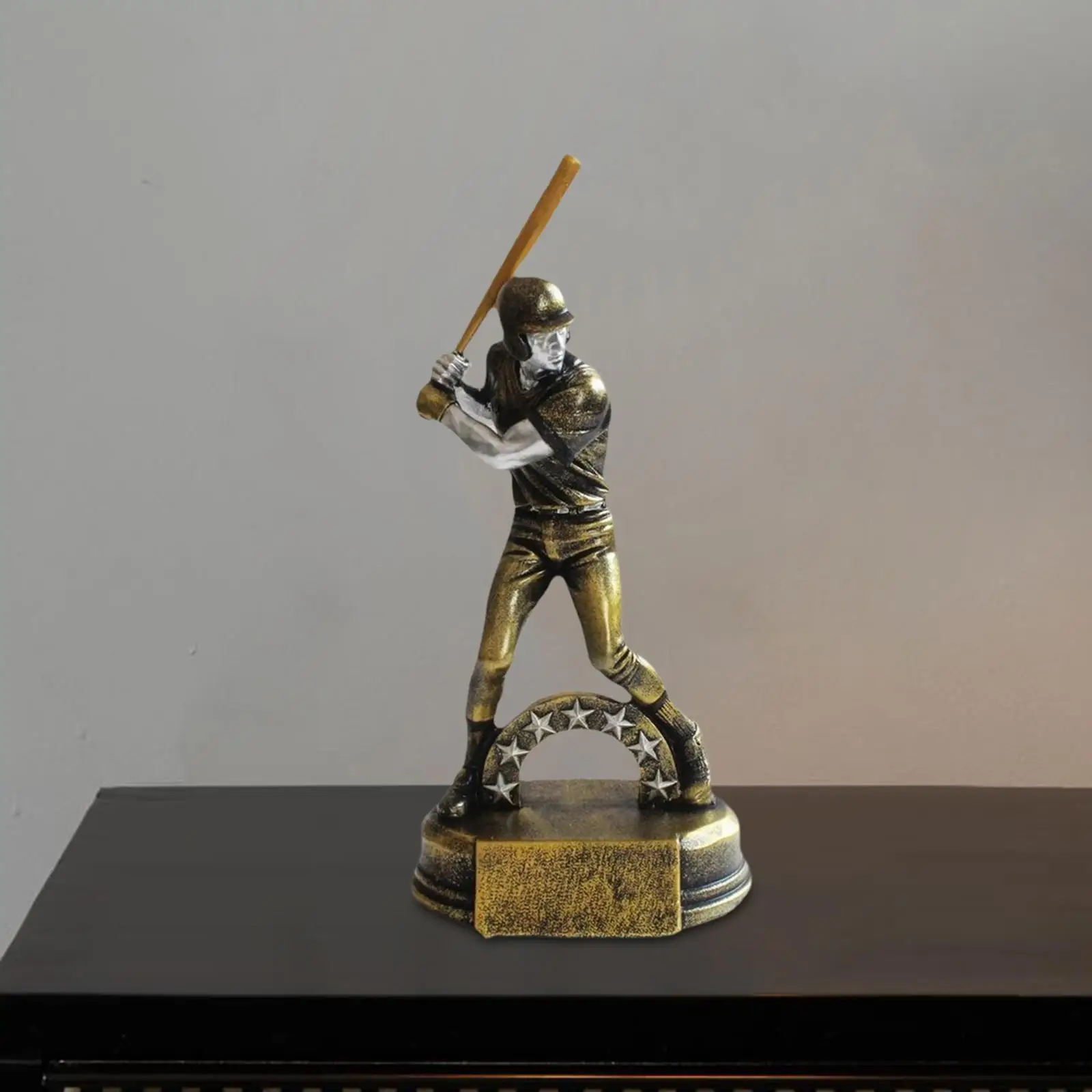 Baseball Batter Trophy,Athlete Figurine Keepsake Boys Player Statue Trophy Cup for Sports School Carnival Office Competition