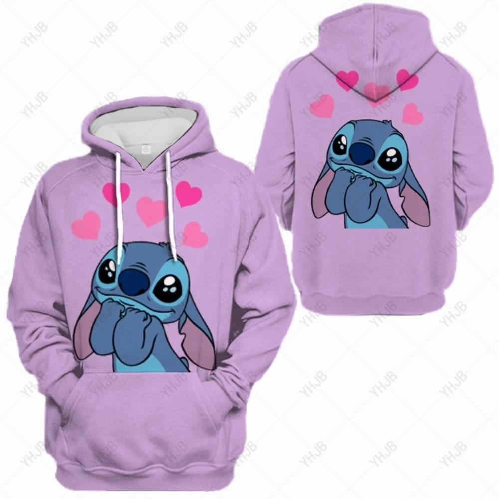 

Women Hoodies Casual Harajuku Disney Stitch Print Hoodie Autumn Winter Female Hoodies Women Long Sleeve Clothing Sudadera Mujer