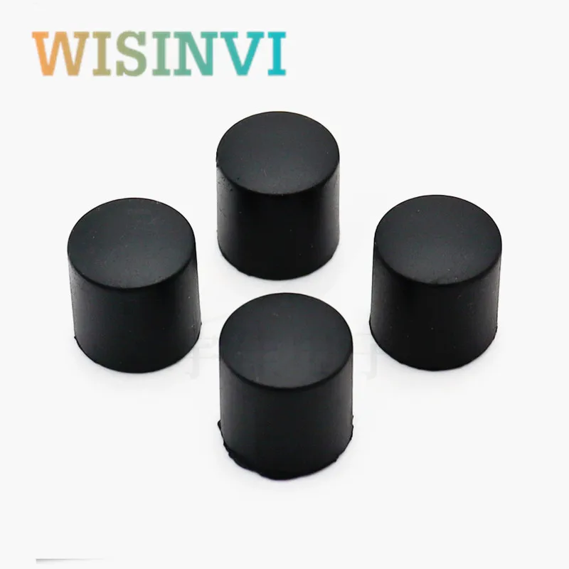 5-10PCS Rubber Knob Cap Diameter 16mm Height 16mm Without Indication Mark D-Shaft Inner Hole 6mm Soft Rubber Knob