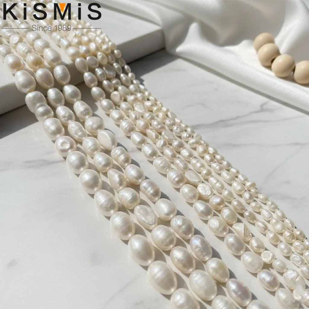 

Natural White Freshwater Cultured Pearl Loose Beads Irregular Shape for Necklace Bracelet Making