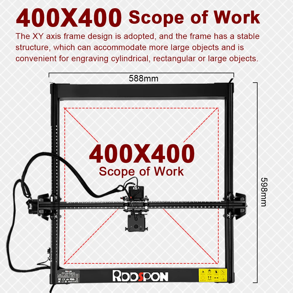 CNC الليزر حفارة 2.5 واط/7 واط/12 واط/22 واط الليزر حفارة الخشب رسمت الاكريليك الزجاج الجلود لتقوم بها بنفسك آلات الحفر بالليزر 110/220 فولت