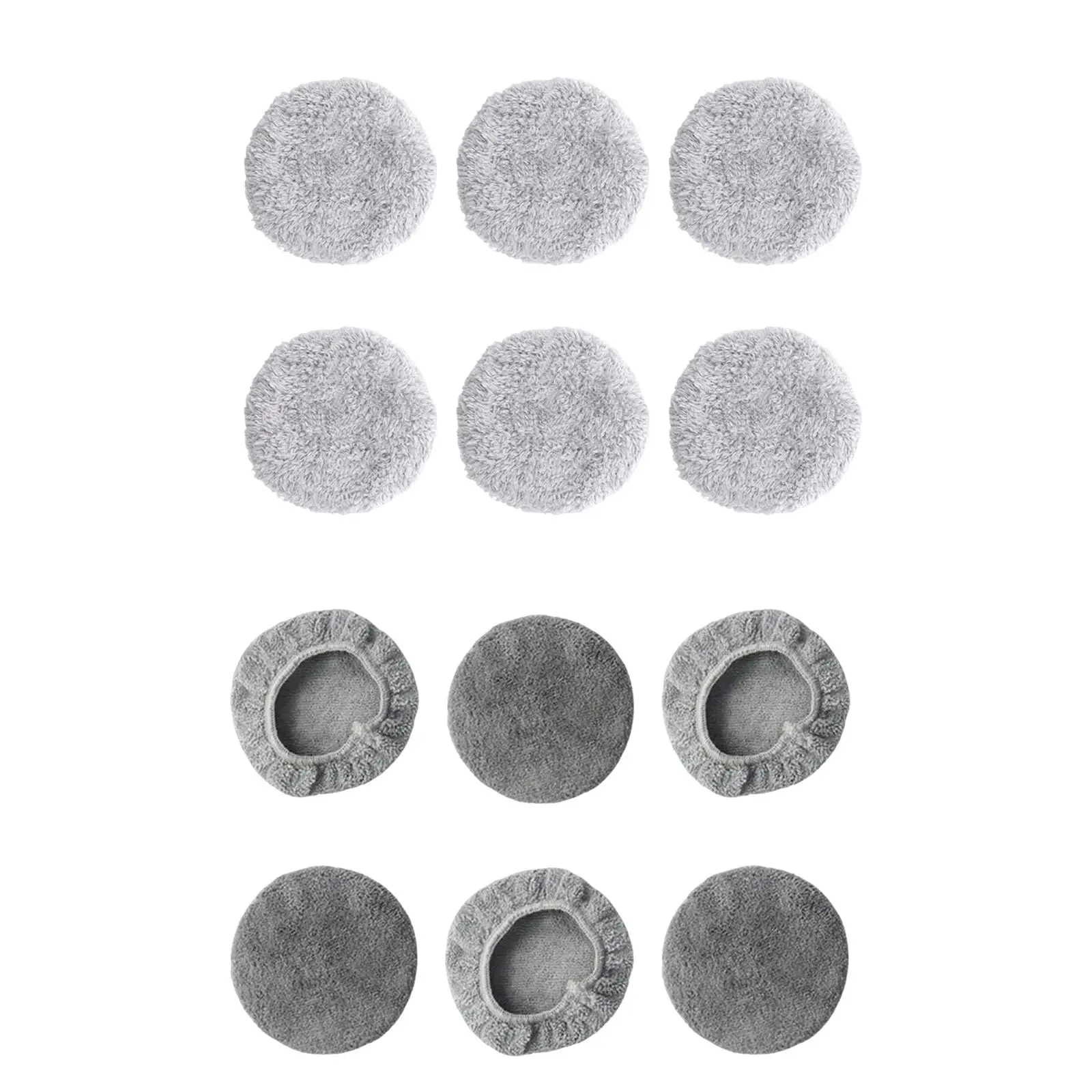 

6 Pieces Replacement Pads for Window Cleaning Robot, Round Window Vacuum Cleaner Pad