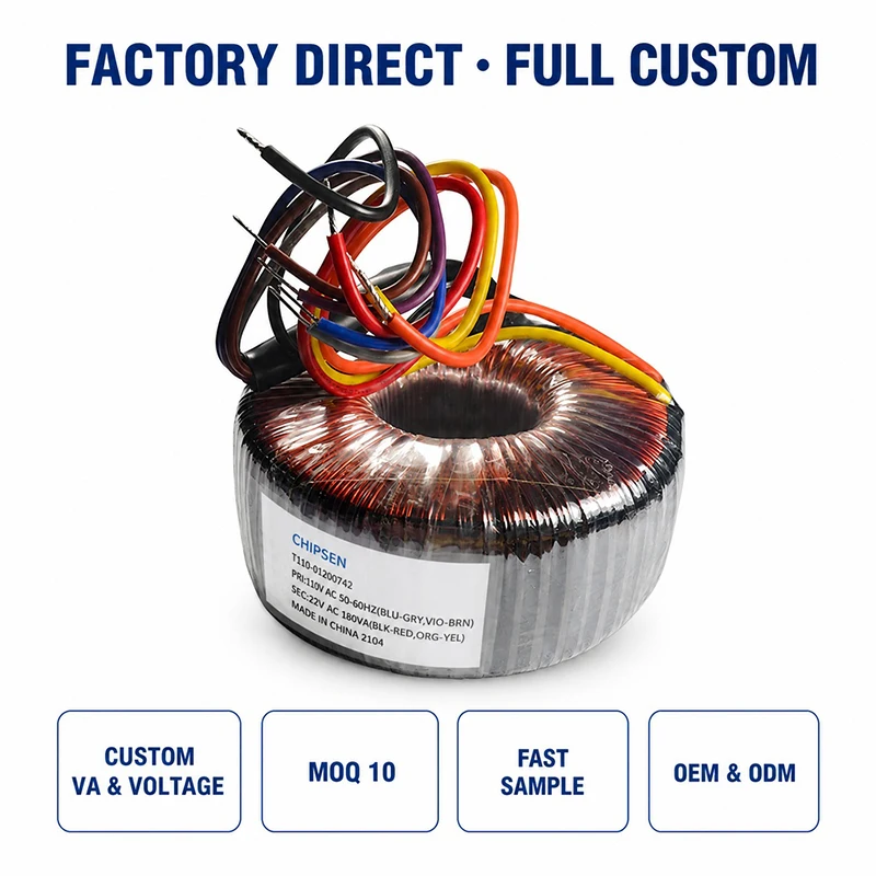 50 0 50v 70 0 70v Toroidal Power Transformer 300w 400w 500w 1000w Inverter Amplifier Multiple Applications Custom Transformers