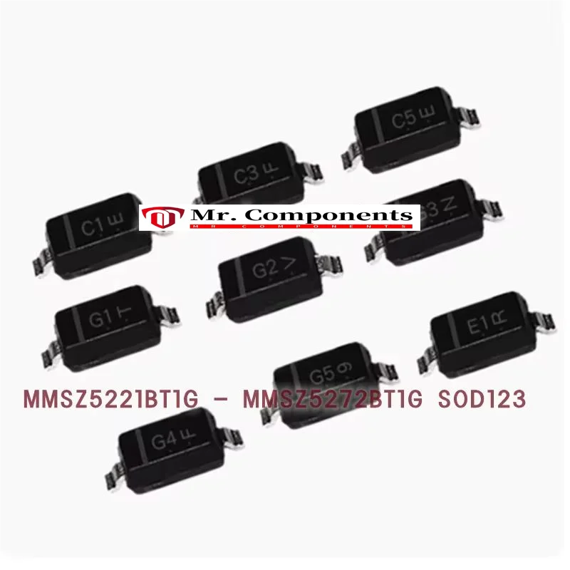 20PCS MMSZ5256 5257 5258 5259 5260BT1G Marking: M1 M2 M3 M4 M5 Genuine voltage regulator diode SOD-123=1206 New