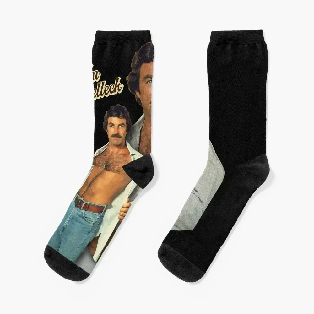 

Tom Selleck Socks golf colored Soccer floor Woman Socks Men's