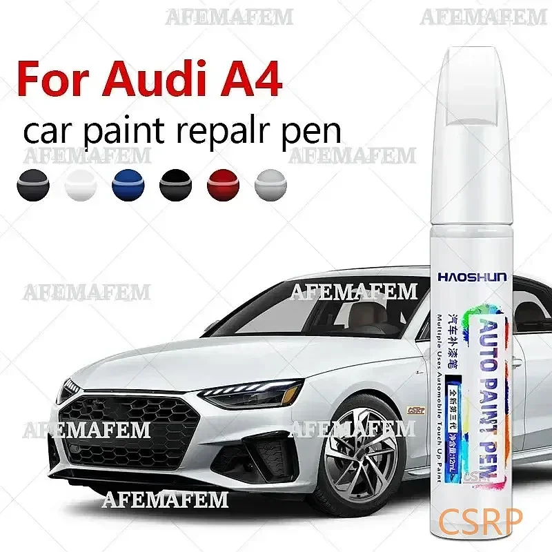 Paint Repair Pen Touch Up Scratch Remover DIY Auto Accessories Black White Silver Blue Red For Audi A4 1994-2025 B5 B6 B7 B8 B9