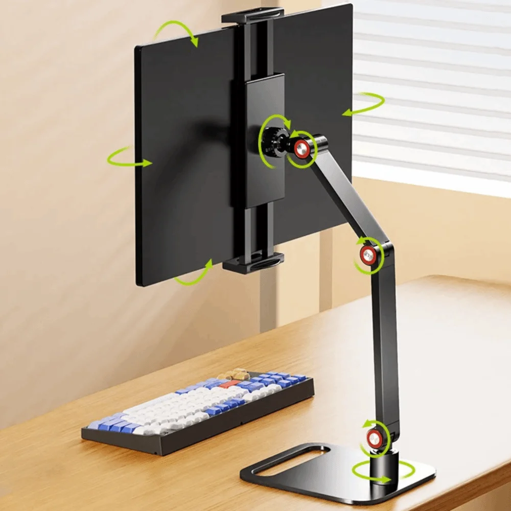 

Durable Adjustable Height Portable Monitor Holder Foldable Expandable Screen Holder Universal Punch-Free Monitor Bracket Home