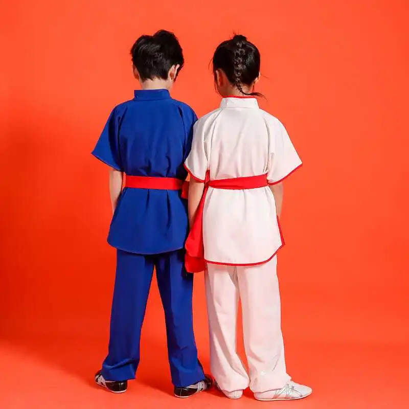 2023 Children's Martial Arts Performance Clothing Kung Fu Uniform Clothing Children's Long-Sleeved Wushu Training Clothing LE449