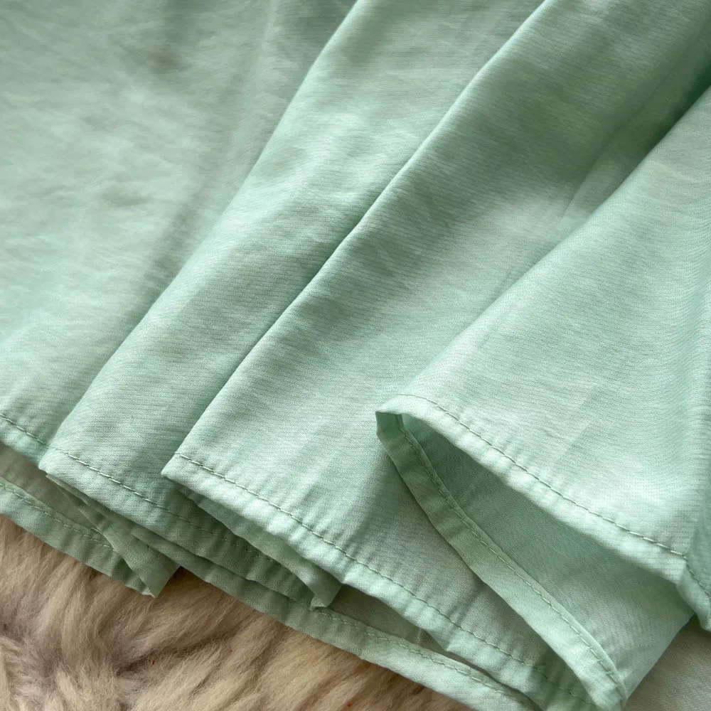 เดรสยาวทรงเข้ารูปสไตล์เกาหลีโบฮีเมียน ผ้าตาข่ายแขนสั้น ดีไซน์วินเทจเก๋ไก๋ สวยหรูดุจนางฟ้า