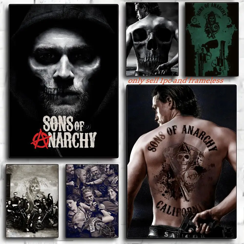 Moive Sons Of Anarchy Poster Poster HD Art Sticky Wall Waterproof Home Living Room Bedroom Bar Aesthetic Decoration