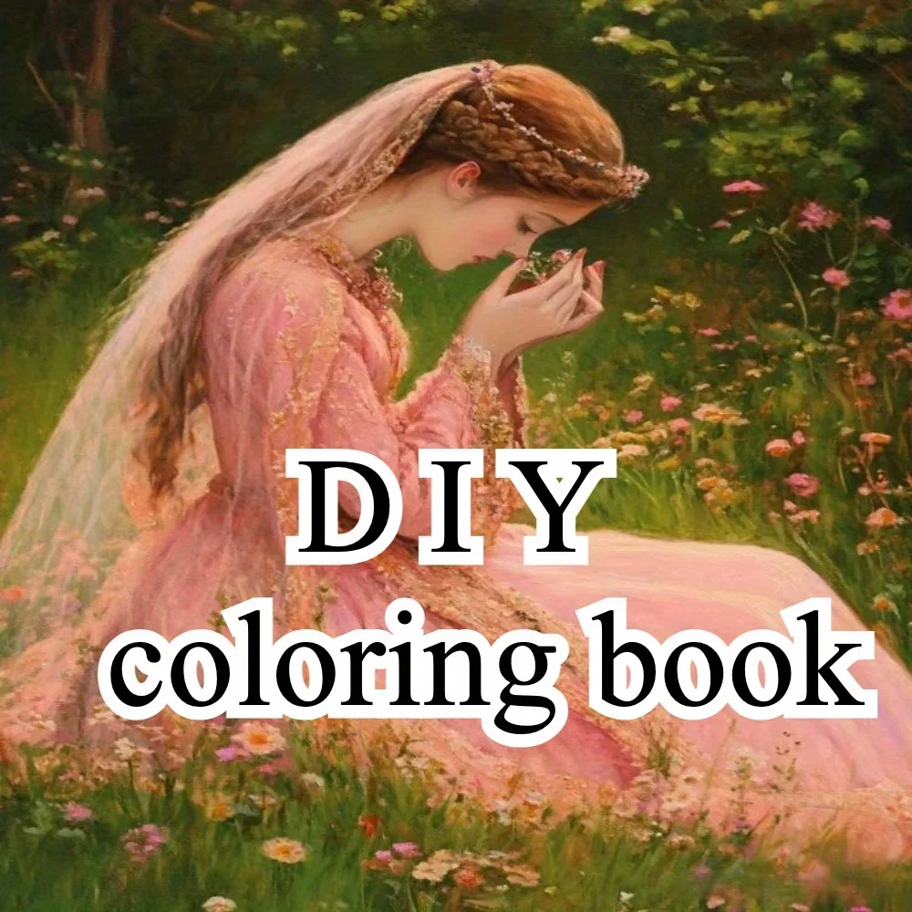 

30 pages of mandala adult decompression DIY coloring book, painting supplies, gifts, oil painting, line drawing, line drawing